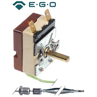 Termostat 60-200 °C, contact 16 A, bulb ø 6 x 77 mm, capilar 870 mm, presetupa M9 - 375527