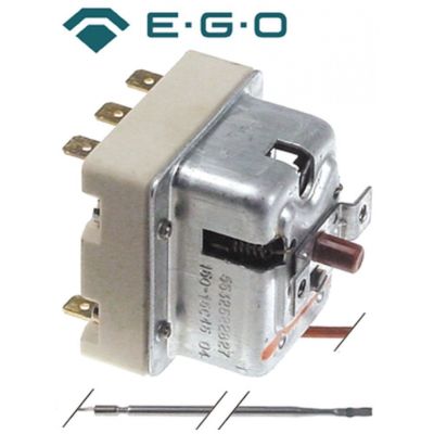 Termostat de siguranta 150 °C, 3 contacte, 20 A, senzor ø 3,1 x 219 mm - 375545