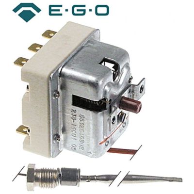 Termostat de siguranta 235°C, 3 contacte 20A, bulb ø 4 x 120 mm, lungime capilar 1,8 m, presetupa M9x1 - 375551
