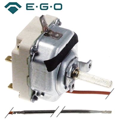 Termostat 50-300°C, 3 contacte, 16A, bulb ø 4 x 229 mm, EGO 55.34062.826 - 375552