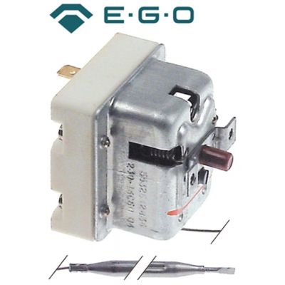 Termostat de siguranta 230 °C, contact 20 A, bulb ø 6x87 mm, lungime tub capilar 890 mm, EGO 55.32542.836 - 375575