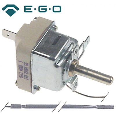 Termostat plita / gratar / cuptor, reglabil 60-318°C, contact 16 A, senzor ø 3,03 x 139 mm, EGO 55.19062.813 - 375594
