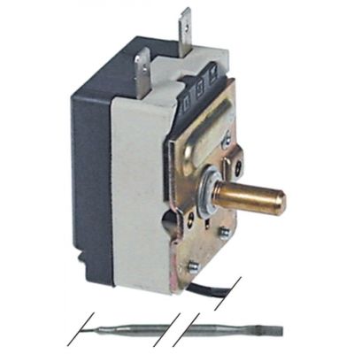 Termostat, temperatura maxima 220 °C, gama temperatura 60-220 °C, 1 contact, 16 A, senzor ø 3,03 mm - Cod 375618
