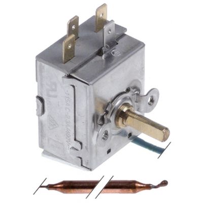 Termostat 30-120 °C, contact 1CO, 15A,, bulb ø 6,5 x 95 mm - 375620