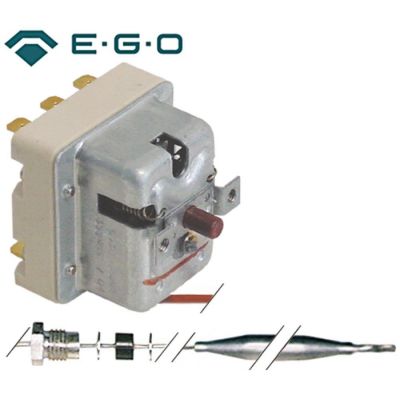 Termostat de siguranta trifazic 350 °C, cu 3 contacte 20 A, senzor ø 4x120 mm, lungime tub capilar 900 mm - 375628