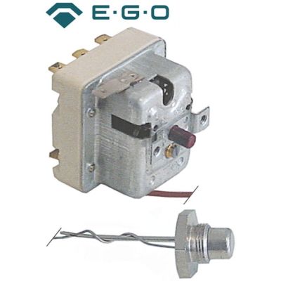 Termostat de siguranta 300 °C, 1 contact 20 A, senzor M14, ø 11 mm, lungime tub capilar 900 mm - 375635