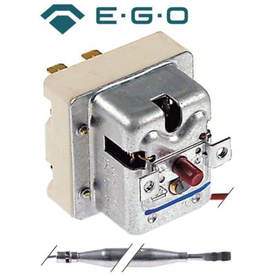 Termostat, 150 °C, 2 contacte, 1x20/1x0,5 A, senzor ø 6 mm, lungime senzor 74 mm - Cod 375657