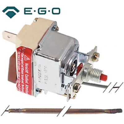 Termostat de siguranta 512°C, contact 16 A, bulb ø 3,9 x 228 mm, lungime tub capilar 1470 mm - 375662