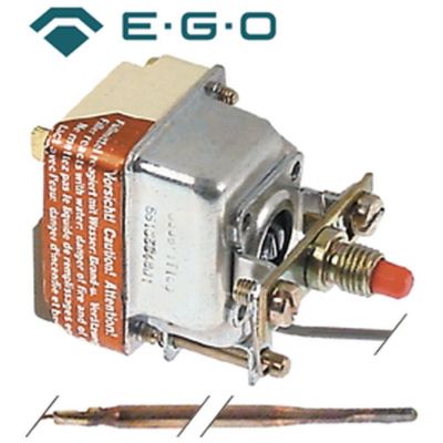 Termostat, 410 °C, 1 contact, 16 A, senzor ø 4 mm, lungime senzor 228 mm, lungime tub capilar 1500 mm - Cod 375663