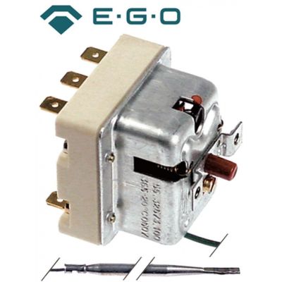 safety thermostat 365°C 3-pole 20A probe ø 4mm probe length 100mm capillary pipe length 1190mm