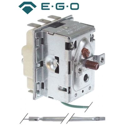 Termostat, 250 °C, 3 contacte, 20 A, senzor ø 3,1 mm, lungime senzor 307 mm, lungime tub capilar 710 mm - Cod 375698