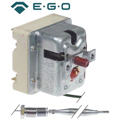 Termostat de siguranta trifazic 230°C, cu 3 contacte 20A, senzor ø 6 x 87 mm, lungime tub capilar 1490 mm - 375707