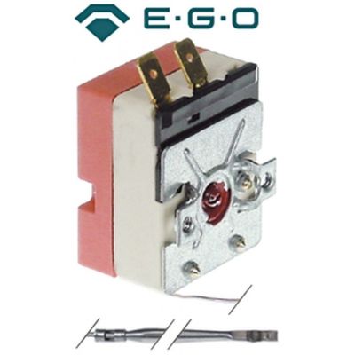 Termostat, temperatura maxima 82 °C, gama temperatura fixa 40 °C, 1 contact, 16 A, senzor ø 3 mm - Cod 375717