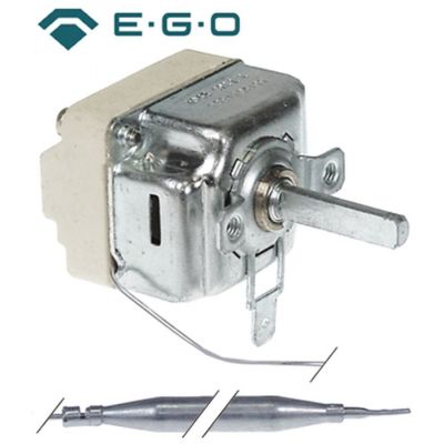 Termostat friteuza 70-180°C, contact 16A, bulb ø 6x87 mm, capilar 1500 mm, EGO 55.19034.805 - 375718