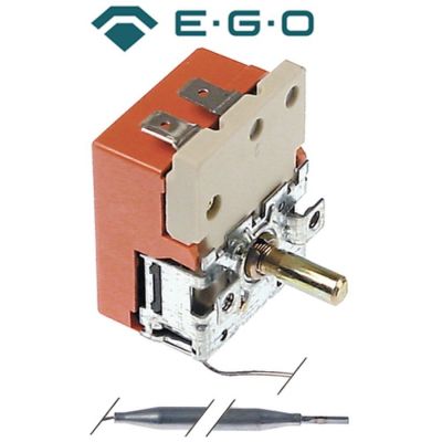 Termostat, temperatura maxima 95 °C, gama temperatura 34-95 °C, 1 contact, 16 A, senzor ø 6 mm, lungime senzor 113 mm - Cod 375729