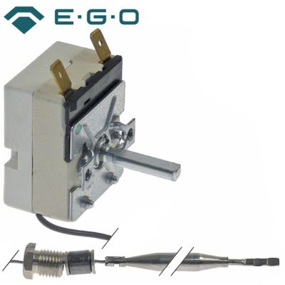Termostat friteuza 97-190 °C, contact 16 A, bulb ø 6 x 87 mm, capilar 1430 mm, presetupa M9 - 375747