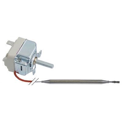 Termostat, 1 contact, temperatura maxima 90 °C, gama temperatura 30-90°C, senzor ø 6 mm, lungime senzor 126 mm - 375756