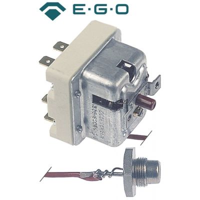 safety thermostat 338°C 2-pole 20A probe ø 11mm probe length 16mm capillary pipe length 900mm