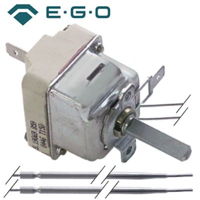 Termostat cu 2 sonde 65-308 °C, contact 16 A, ax ø 6x4,6 mm, EGO 55.19069.859 - 375800