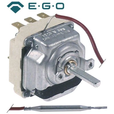 Termostat, 100-260 °C, 3 contacte, 16 A, dimensiuni bulb ø 6 x 75 mm, capilar 1150 mm - 375813
