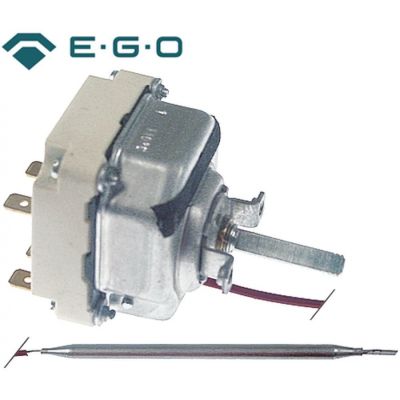 Termostat, temperatura maxima 110 °C, gama temperatura 30-110 °C, 3 contacte, 16 A, senzor ø 6 mm, lungime senzor 130 mm - Cod 375814