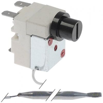 Termostat de siguranta 124 °C, contact 1CO 16 A, senzor ø 5x65 mm, capilar 1970 mm, tip Ty 95-H - 375838