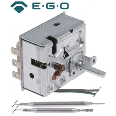 Termostat duble trifazic 120-270°C, siguranta 320°C, contacte 16A, rearmare manuala - 375853