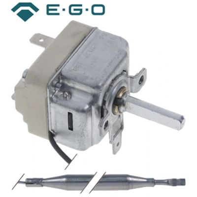 Termostat friteuza 101-185°C, EGO 55.19032.100, contact 1NO, 16A, bulb 6 x 133 mm, capilar 870 mm - 375922