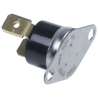 bi-metal thermostat hole distance 23,5mm switch-off temp. 50°C 1NO 10A connection F6,3