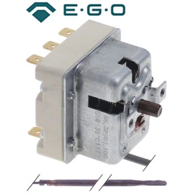 safety thermostat 658°C 3-pole 3NC probe ø 4mm probe length 160mm capillary pipe length 1210mm