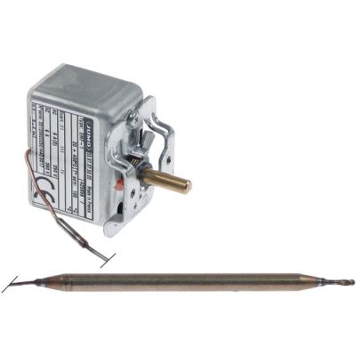 thermostat t.max. 400°C temperature range 20-400°C 1-pole 1CO 6A probe ø 8mm probe L 138mm