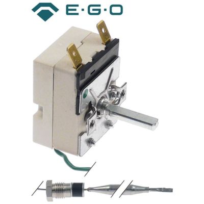 thermostat t.max. 95°C temperature range 30-90°C 1-pole 1NO 16A probe ø 6mm probe length 90mm