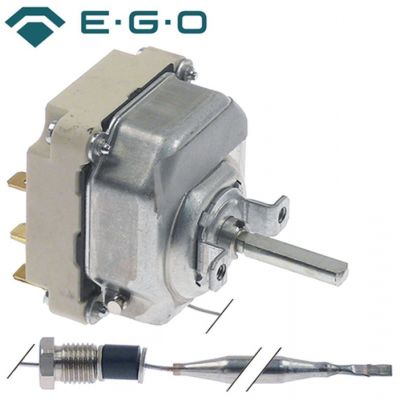 thermostat t.max. 93°C temperature range 30-93°C 2-pole 2NO 16A probe ø 6mm probe length 173mm