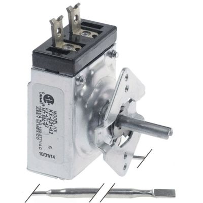 thermostat t.max. 260°C temperature range 64-260°C 1-pole 1NO probe ø 5mm probe L 285mm