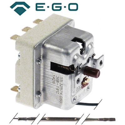 safety rod thermostat switch-off temp. 368°C 3-pole 3NO 16A probe ø 3mm probe L 160mm