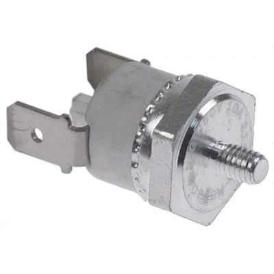bi-metal safety thermostat switch-off temp. 215 °C 1NC 1 -pole 10 A 250 V connection F6.3