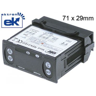 Termostat digital EKTRON REK31ED-0021, de la - 45 la + 95°C, sonda compatibila PTC, alimentare 230 V - 378034