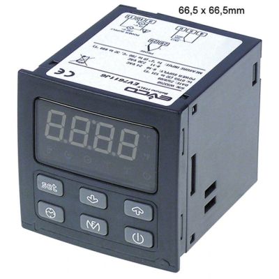 electronic controller EVERY CONTROL EV7611 66,5x66,5mm built-in depth 90mm 24/230V voltage AC
