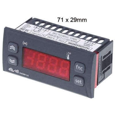 Termometru Eliwell tip EM300LX, alimentare 12 V, temp. -200 +800 °C, sonde Pt100 / TC (J,K) - 378198