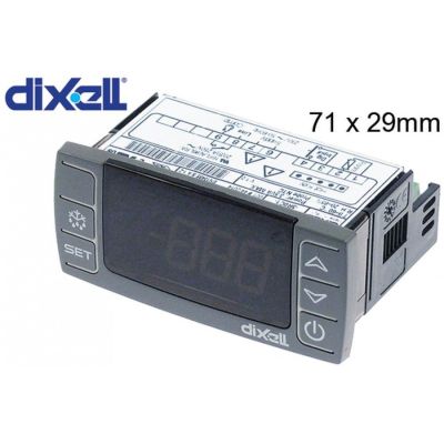 Termostat digital DIXELL XR02CX-5N0C1, alimentare 230 V, montare 71x29 mm, iesire cu 1 releu 20 A, senzor NTC - 378267