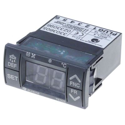 electronic controller EUREMA type TE32E 64x32mm 230V voltage AC PTC relay outputs 3 NO-16A NO-8A