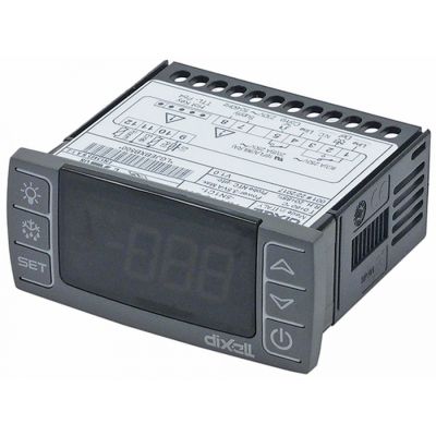 Termostat digital DIXELL XR40C-5N1C1, alimentare 230V, montare 71x29 mm, NTC/PTC, 2 rele 2 NO-20A(8) - 378307