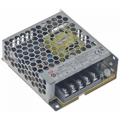 power supply primary 100-240VAC secondary 12VDC 50VA secondary 4,2A H 40mm L 130mm W 100mm