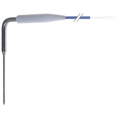 Sonda de produs congelator rapid, tip PTC 1kOhm, -50 +150°C, L 175 mm, varf ø 4x100 mm, din inox, cablu 5 m - 378390