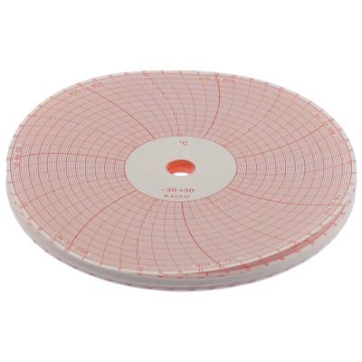 circular recording chart for type mechanical ø 125mm Qty 100
