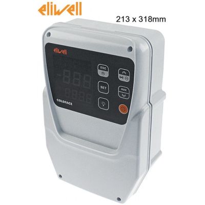 electronic controller ELIWELL EWRC 500 NT 2HP model RCS3UDTX22700 213x318mm built-in depth 102mm
