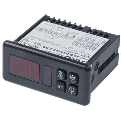 electronic controller AKO type AKO-D14123-2-RC 71x29mm 90-240V voltage AC NTC/PTC