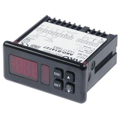 electronic controller AKO type AKO-D14727 71x29mm 12/24V voltage AC/DC NTC/PTC/Pt100/TC(J,K)/mA