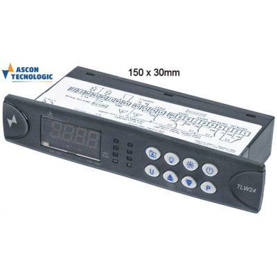 electronic controller TECNOLOGIC type TLW24 150x30mm 100-240V voltage AC NTC/PTC