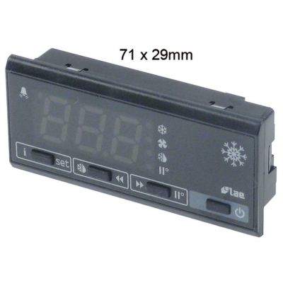 keypad unit LAE type LCD5-S 71x29mm built-in depth 20mm display 3 digits
